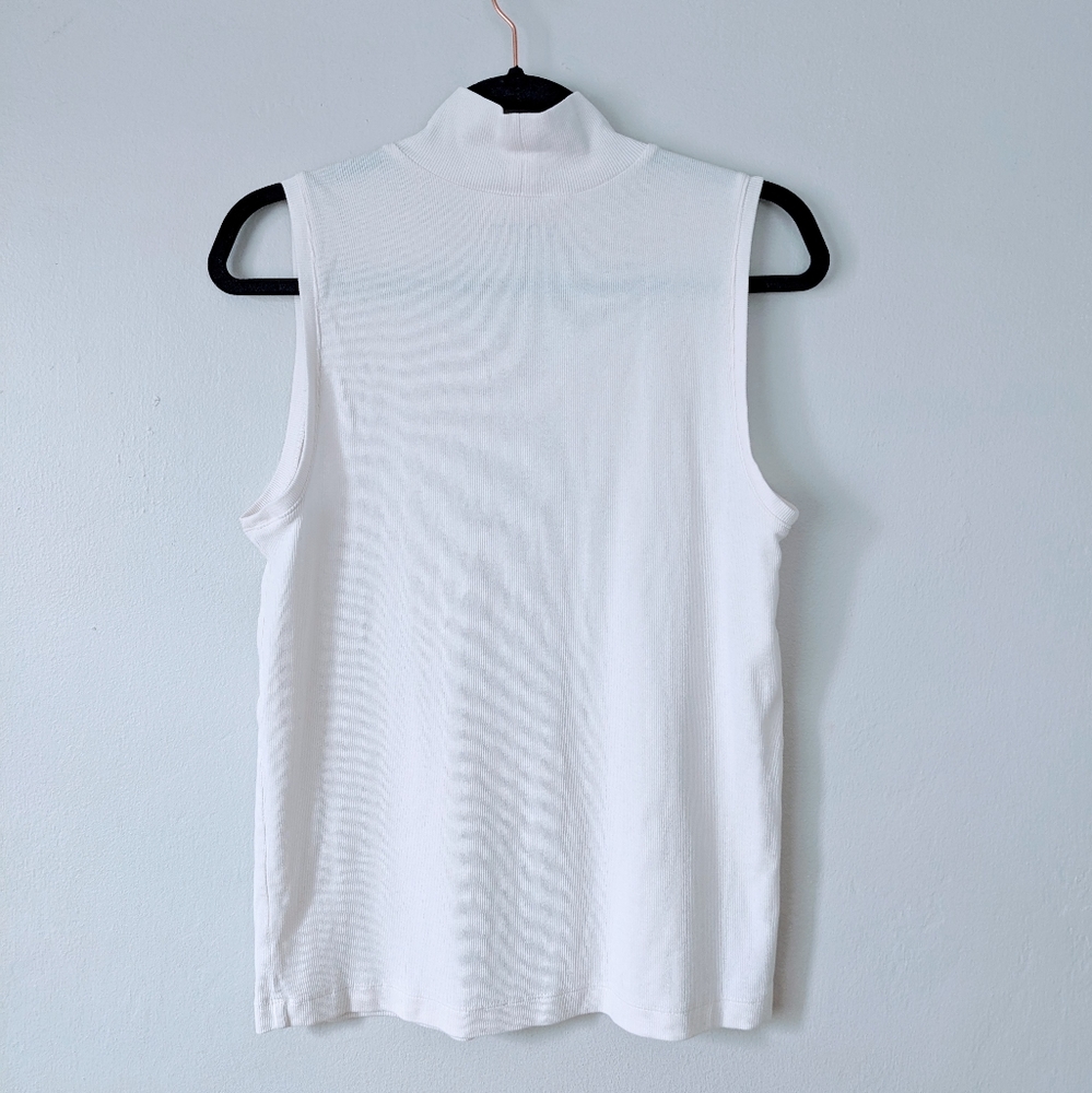 LOFT Ribbed Mock Neck Tank - Picture 2 of 5